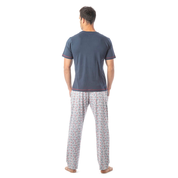 Set De Pijama Playera Mc Con Pantalon Chifon