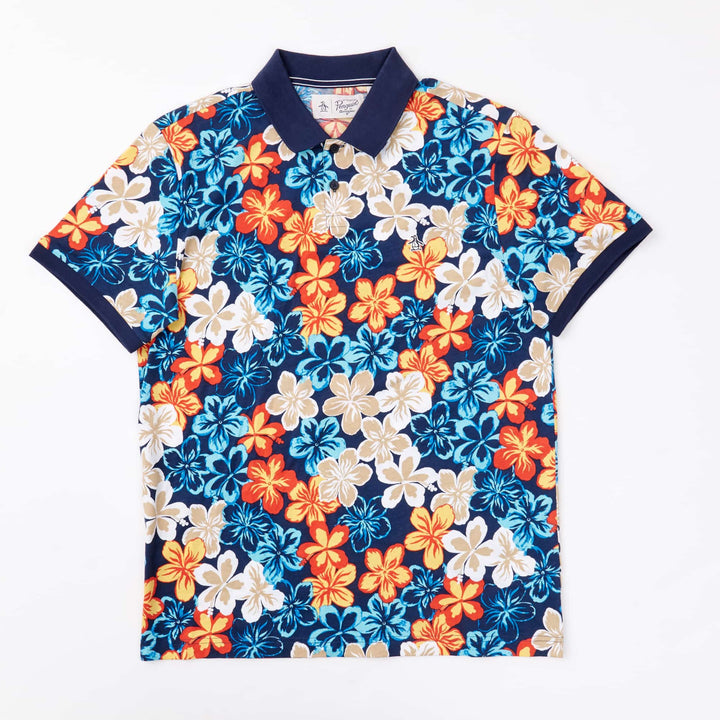 Polo Jersey  Tropical Floral Print